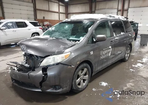 2012 Toyota Sienna Le V6 8 Passenger из США, поврежденный, VIN 5TDKK3DCXCS264045